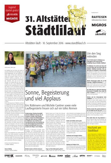 Altstätter Städtlilauf / Zeitung 2016