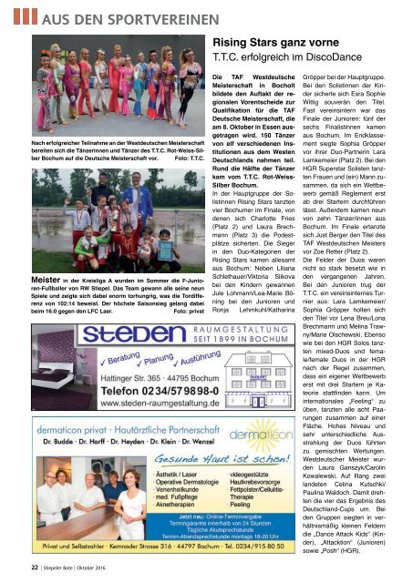 Stiepeler Bote 244 – Oktober 2016