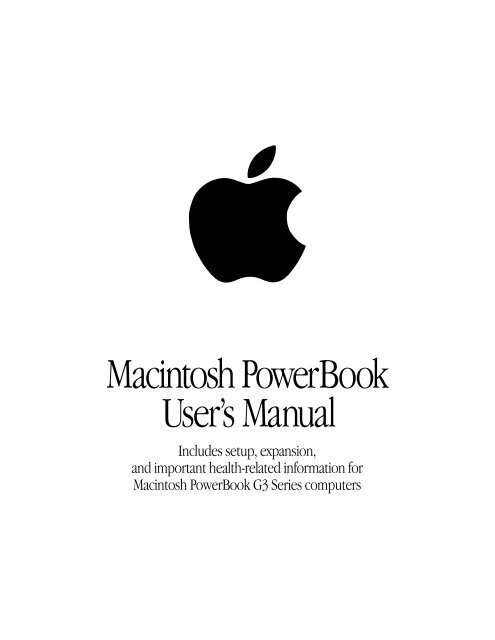 Apple PowerBook G3 - User Manual - PowerBook G3 - User Manual