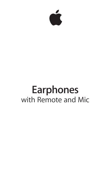 Apple Earphones with Remote and Mic - Earphones with Remote and Mic