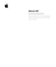 Apple iMovie HD Getting Started (Manual) - iMovie HD Getting Started (Manual)