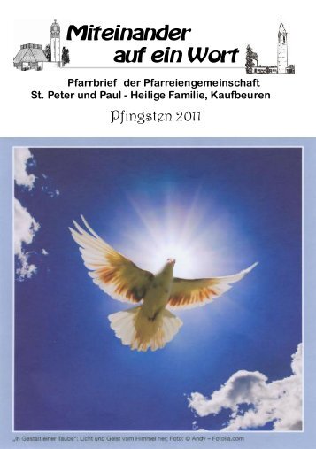 2011 Pfarrbrief Pfingsten.pub - Pfarreiengemeinschaft St. Peter und ...