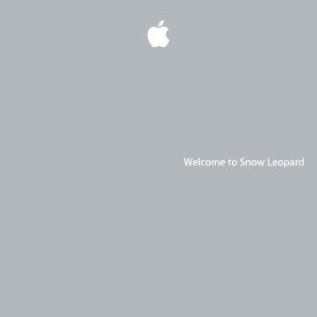 Apple Welcome to Snow Leopard - Welcome to Snow Leopard