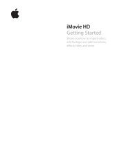 Apple iMovie HD 6 Getting Started (Manual) - iMovie HD 6 Getting Started (Manual)