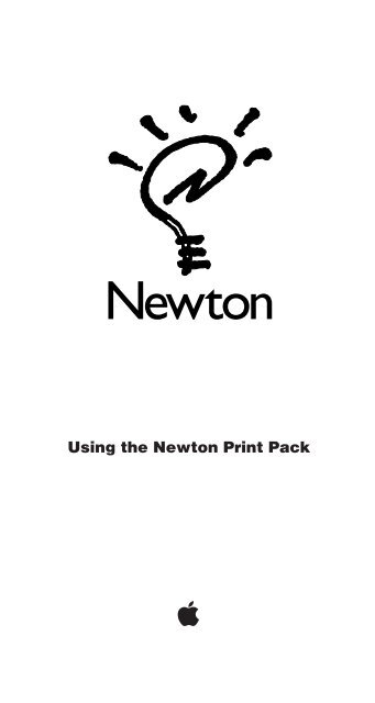 Apple Newton - Using the Newton Print Pack - Newton - Using the Newton Print Pack