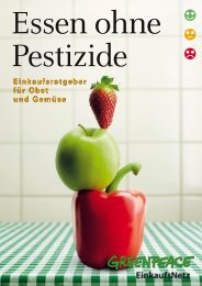 Essen ohne Pestizide - GreenAction