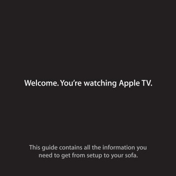 Apple Apple TV (3rd generation) - Setup Guide - Apple TV (3rd generation) - Setup Guide
