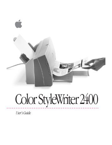 Apple Color StyleWriter 2400 - User's Guide - Color StyleWriter 2400 - User's Guide