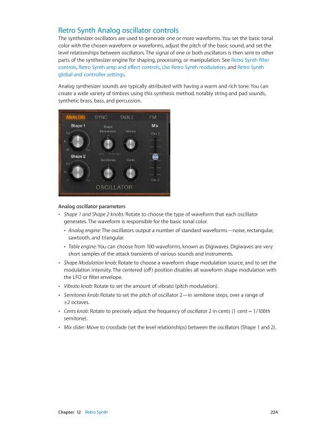 Apple MainStage 3 Instruments - MainStage 3 Instruments