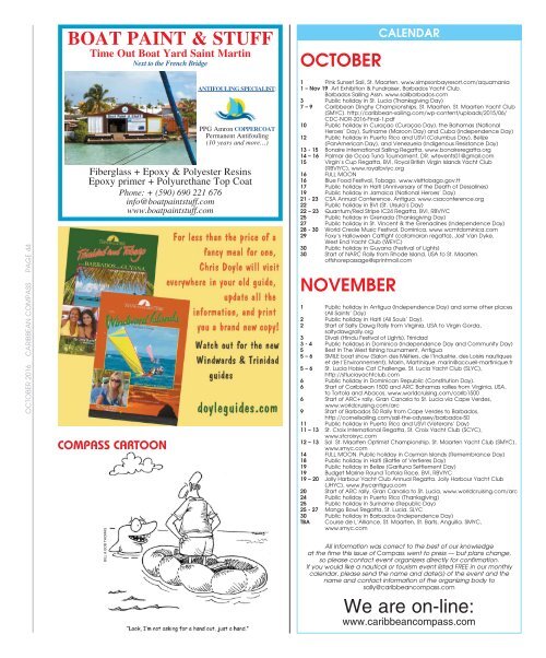 Caribbean Compass Yachting Magazine October 2016