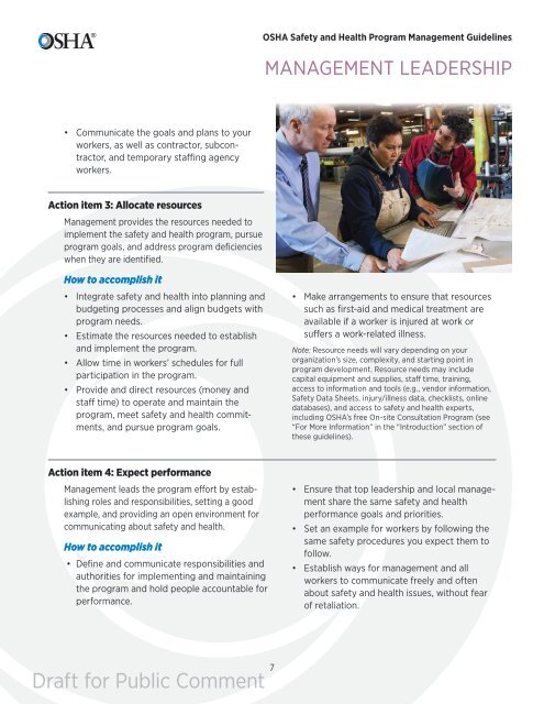 Osha Safety Management Program OSHA