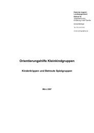 Orientierungshilfe Kleinkindgruppen Kinderkrippen und Betreute ...