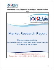 Global Porous Filters Sales Market 2016 Industry Trend and Forecast 2021