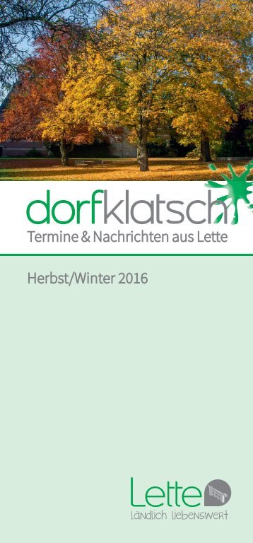 dorfklatsch - Herbst/Winter 2016