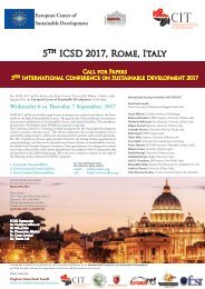 ICSD 2017 Conference, Rome, Italy 