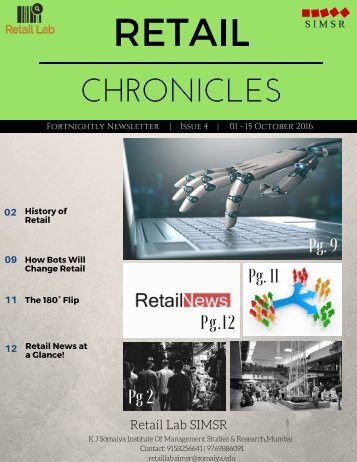 Retail Chronicles Issue 4 (1 to 15 October)