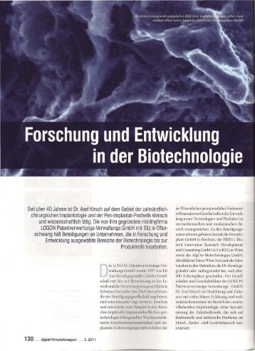 die AlgOss Biotechnologies GmbH, Wien - +++ BIRD - C +++