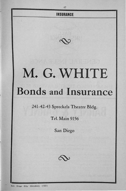 M.G WHITE