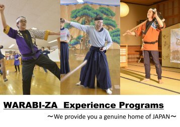 WARABI-ZA Experience Programs