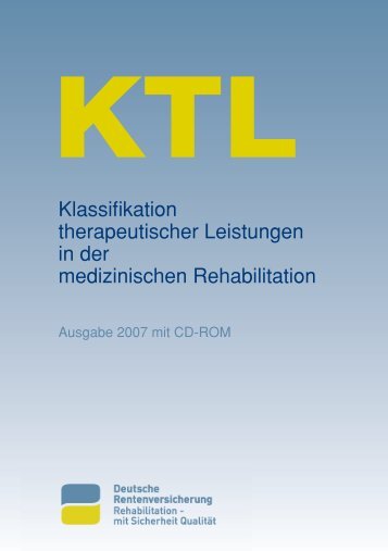 KTL Klassifikation therapeutischer Leistungen in der medizinischen ...