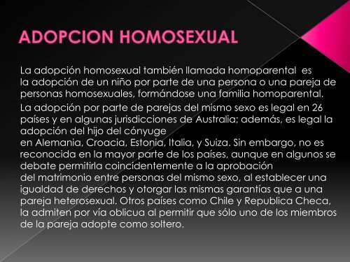 ADOPCION ENTRE PAREJAS HOMOSEXUALES