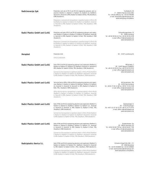 Bilancio Sociale 2005 Social Report 2005