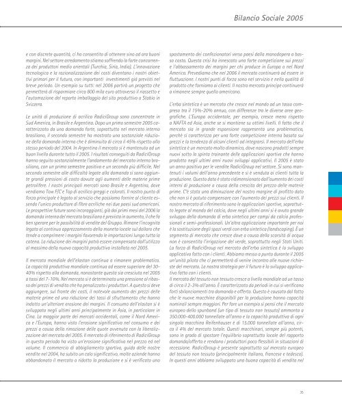 Bilancio Sociale 2005 Social Report 2005
