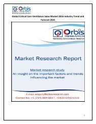 Global Critical Care Ventilators Sales Market 2016 Industry Trend and Forecast 2021