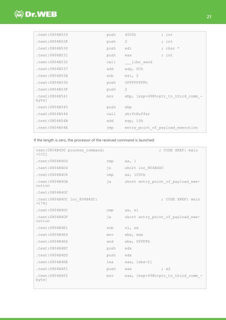 Investigation of Linux.Mirai Trojan family