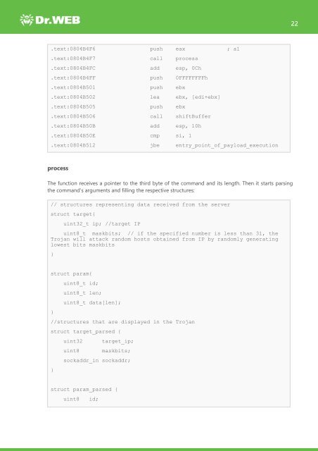 Investigation of Linux.Mirai Trojan family