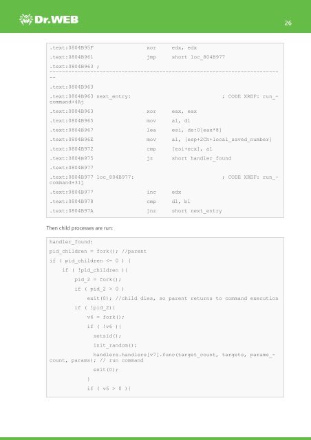 Investigation of Linux.Mirai Trojan family