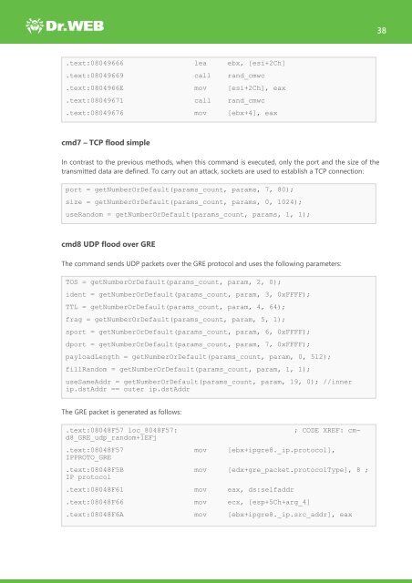 Investigation of Linux.Mirai Trojan family