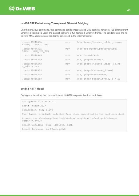 Investigation of Linux.Mirai Trojan family