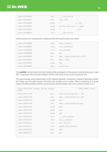 Investigation of Linux.Mirai Trojan family