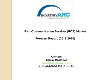 Rich Communication Services Market: a standalone set of services