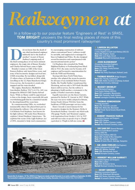 Steam Railway Mini Magazine