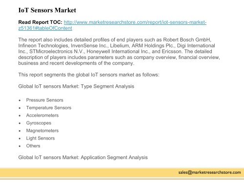 IoT Sensors Market