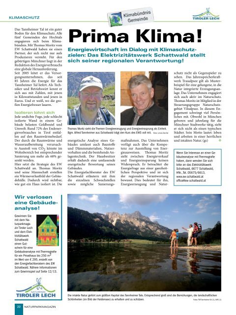 Das Naturparkmagazin - Naturpark Tiroler Lech