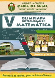 Bases V Olimpiada Interescolar de Matemática