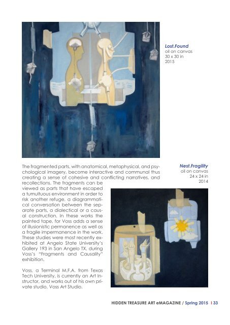 Hidden Treasure Art eMagazine / Spring  MARCH 2015