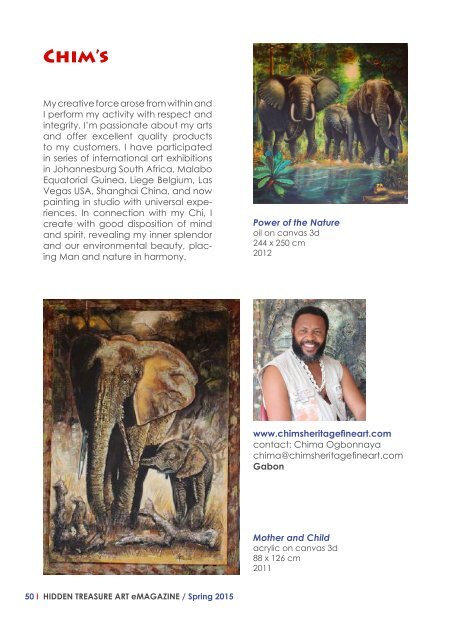 Hidden Treasure Art eMagazine / Spring  MARCH 2015