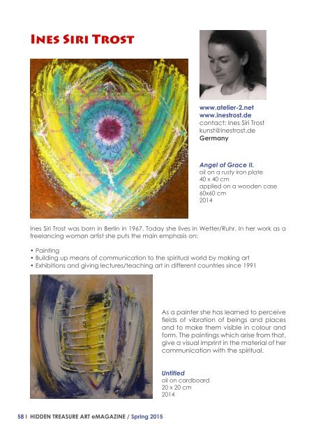 Hidden Treasure Art eMagazine / Spring  MARCH 2015