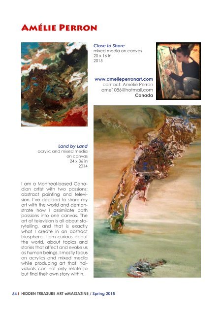 Hidden Treasure Art eMagazine / Spring  MARCH 2015