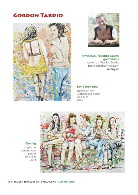 Hidden Treasure Art eMagazine / Summer 2015 JUNE