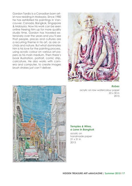 Hidden Treasure Art eMagazine / Summer 2015 JUNE