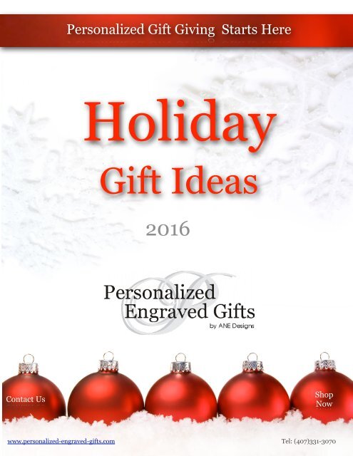 Christmas Look Book Personalized Engraved Gifts 2016