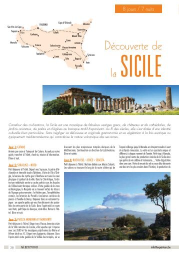 Découverte de la Sicile brochure groupe 2017