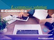 E-commerce solution