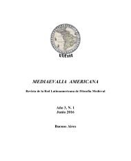 Mediaevalia Americana - Año 3 Nº1 (junio 2016)