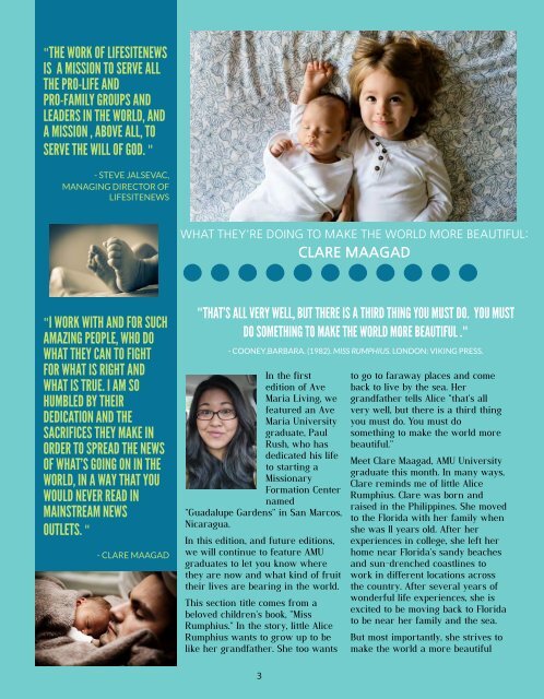 Ave Maria Living Magazine | Issue # 2 | October 2016
